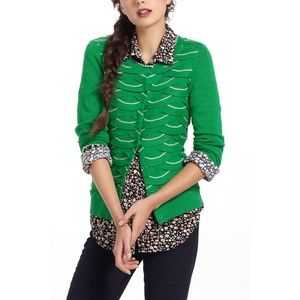 Anthropologie Yellow Bird Winter Waves Cardigan LG